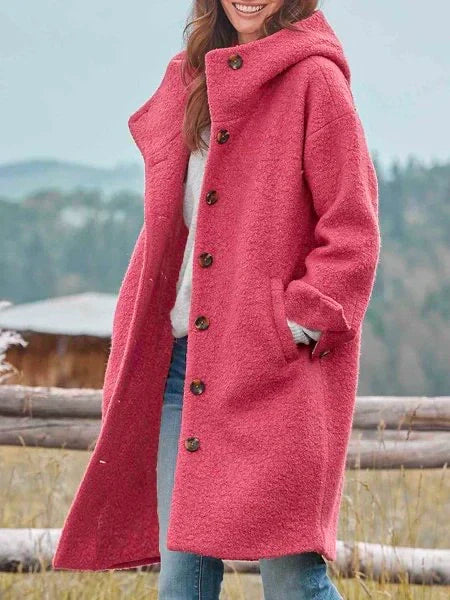 VelvetVeil | Women's Long Trenchcoat Cape | With Hood, Elegant and Stylish