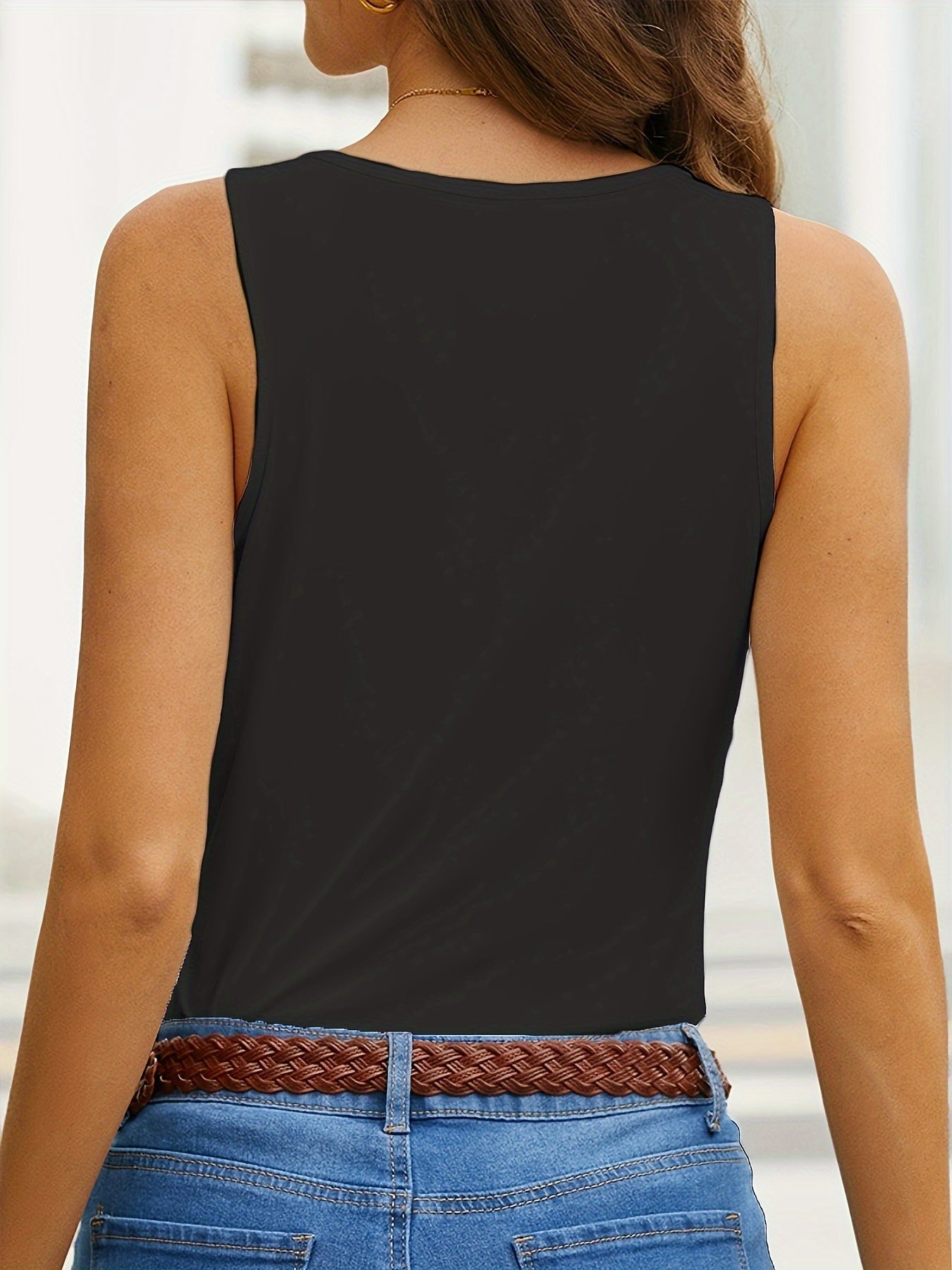VELANORA - School Lunch V Neck Tank Top