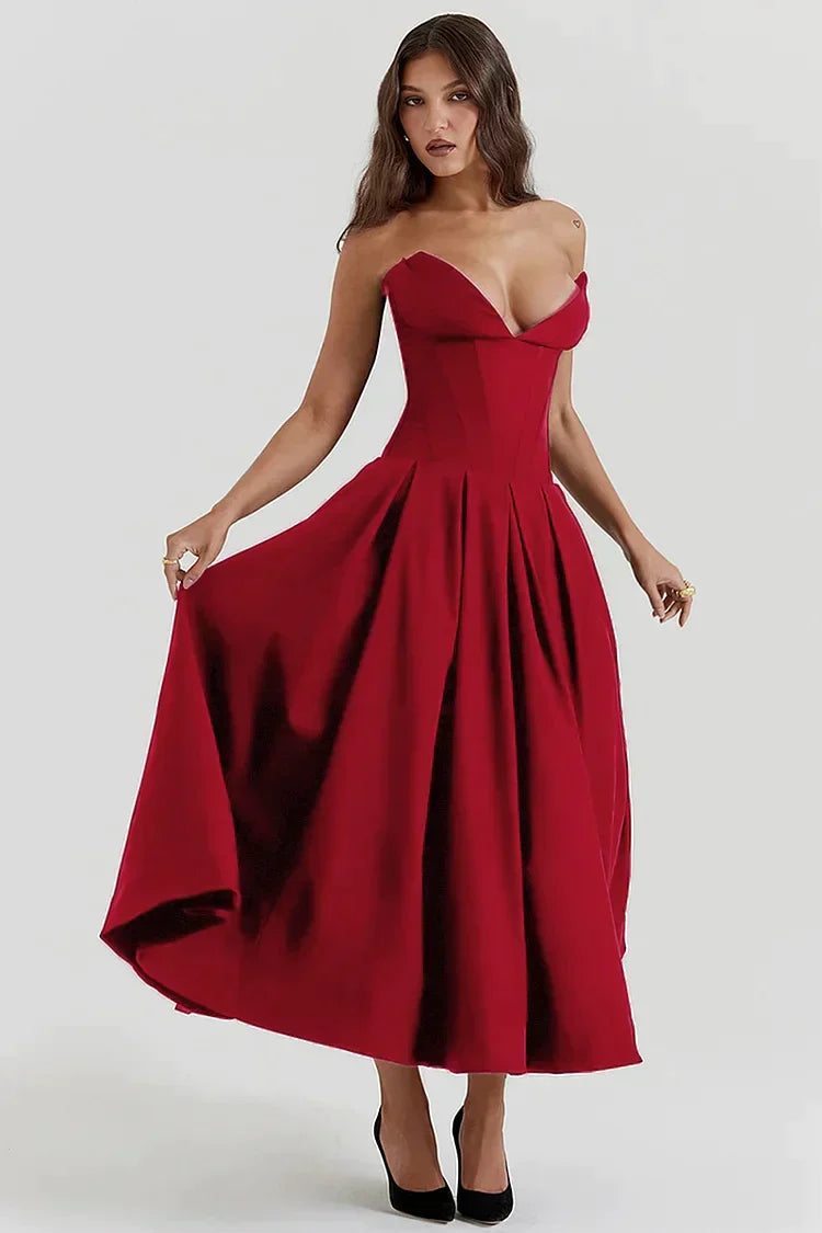 Aurora Elegant Strapless Dress for Iconic Beauty