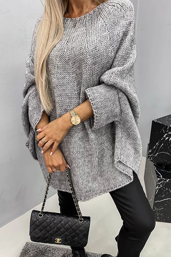 Luxe Gebreide Trui van Zijdezacht Polyester