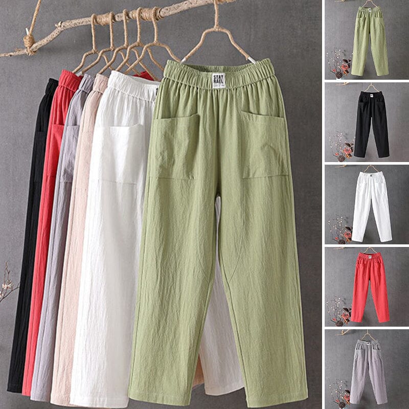 Luna pantaloni lunghi per donna in stile estivo