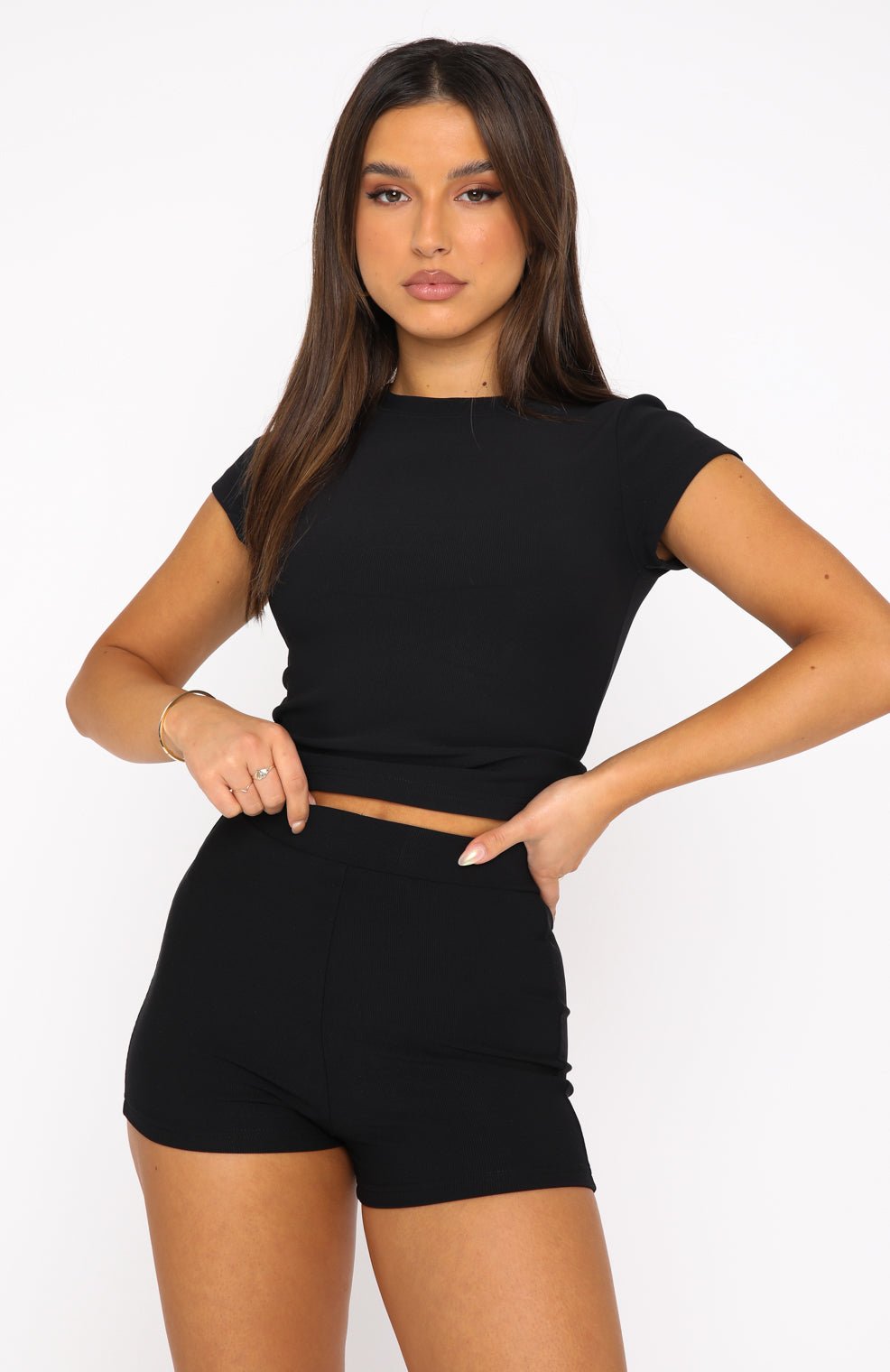 Ginevra™ - Basic T-shirt zwart - Trifoglio