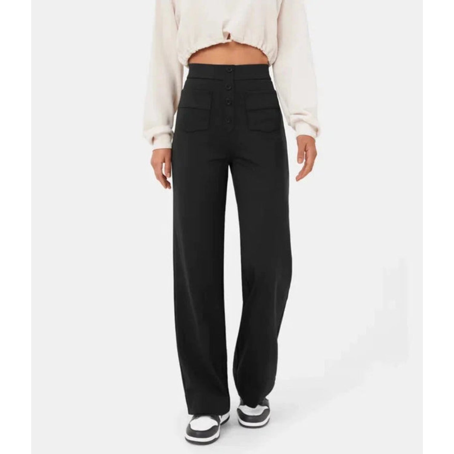 Elegante Pantaloni Casual Elastici
