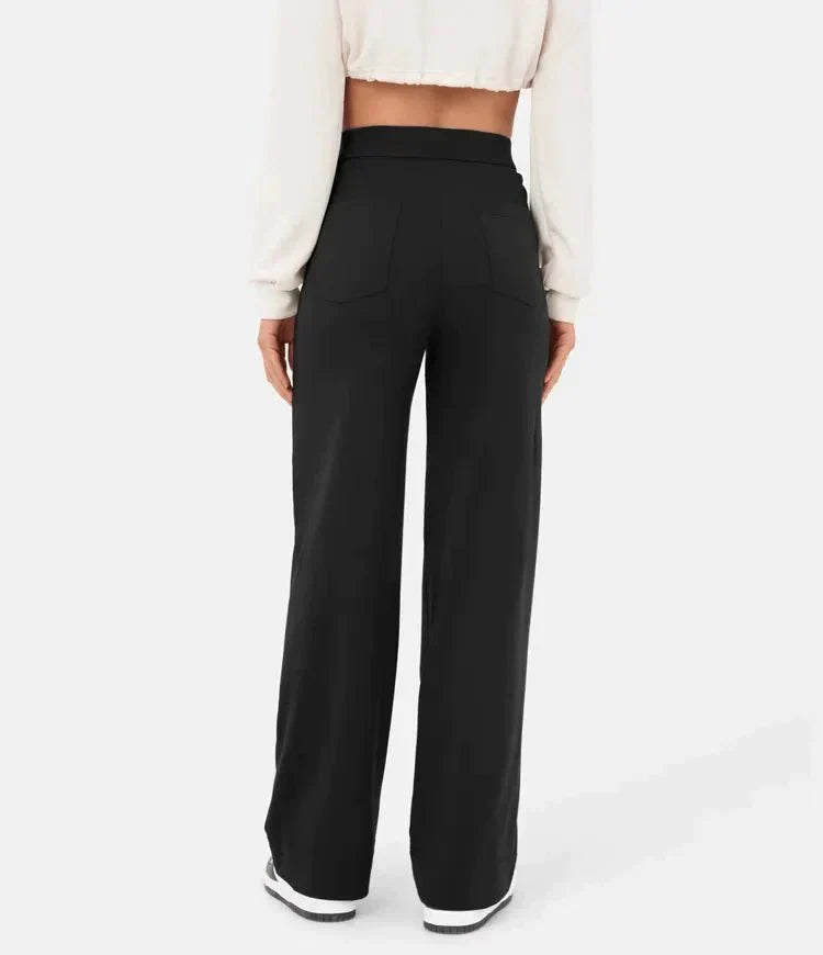 Fleur Pantaloni Elasticizzati a Vita Alta per Stile Flessibile