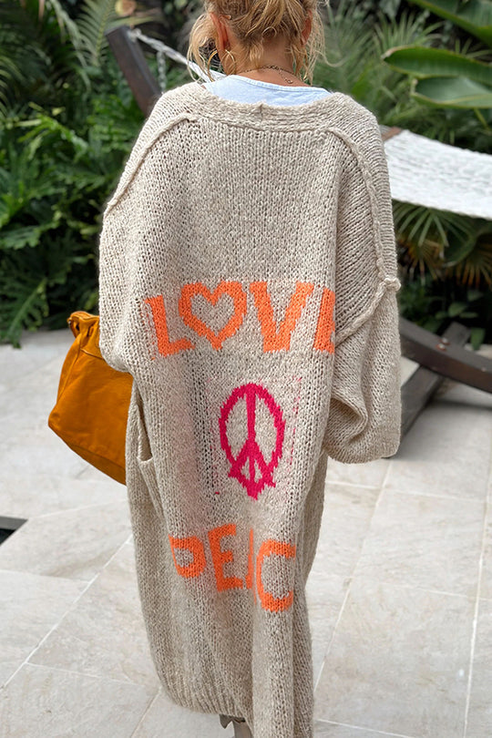 Velanora - stylish knitted long cardigan