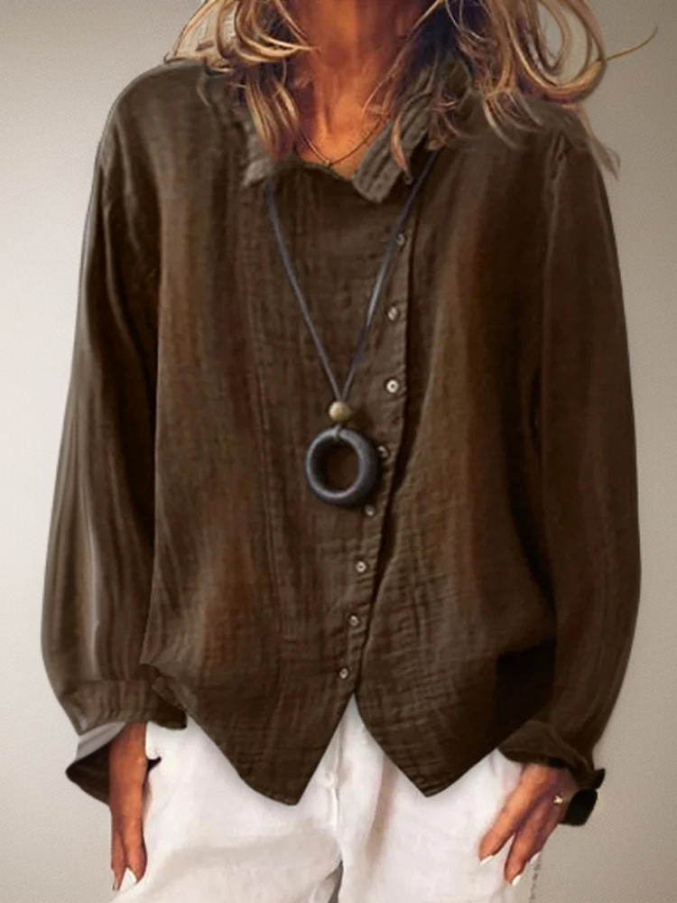 Camicia con bottoni Lusso Comfort Vista Rinfrescante
