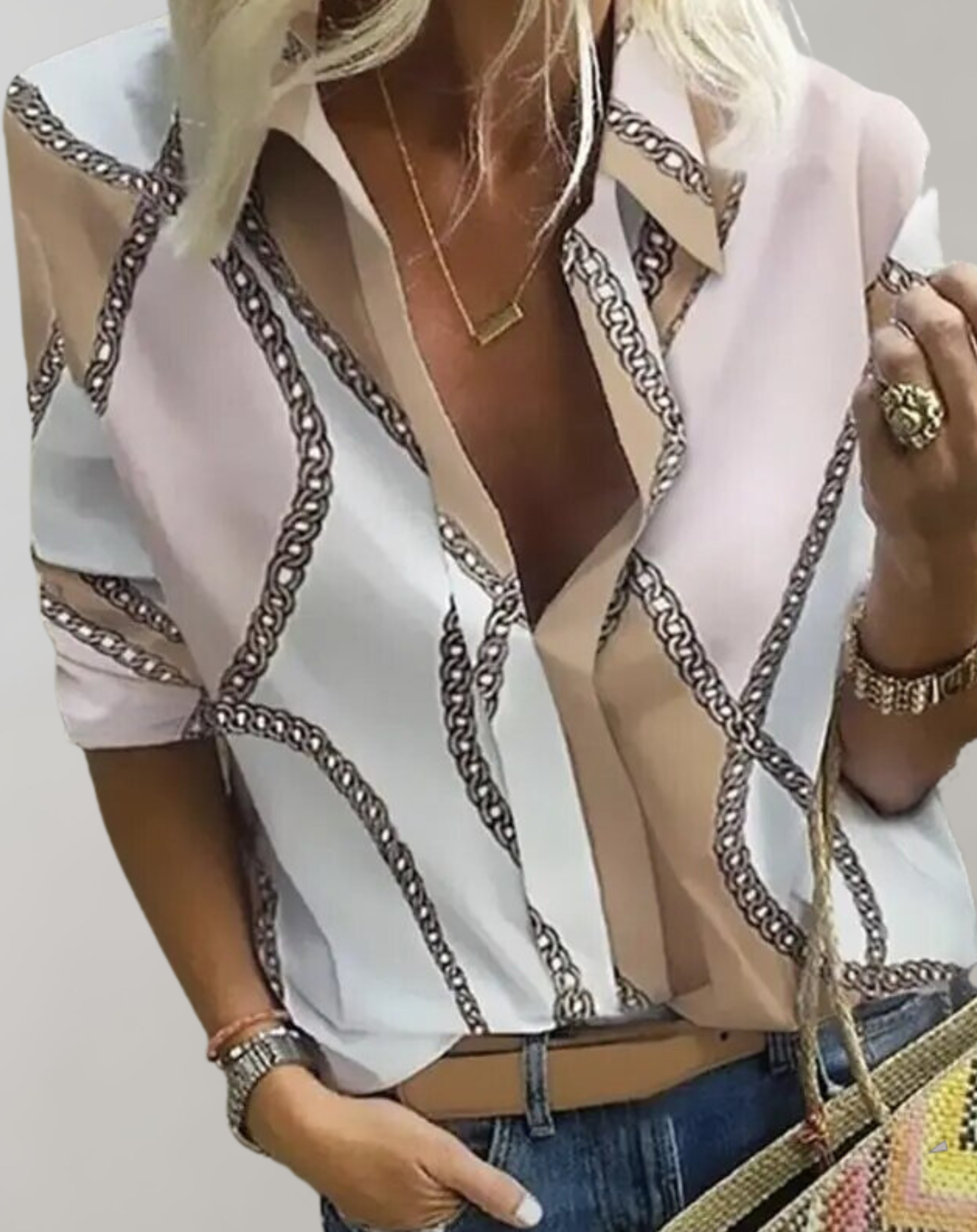 isa | Casual blouse met lange mouwen