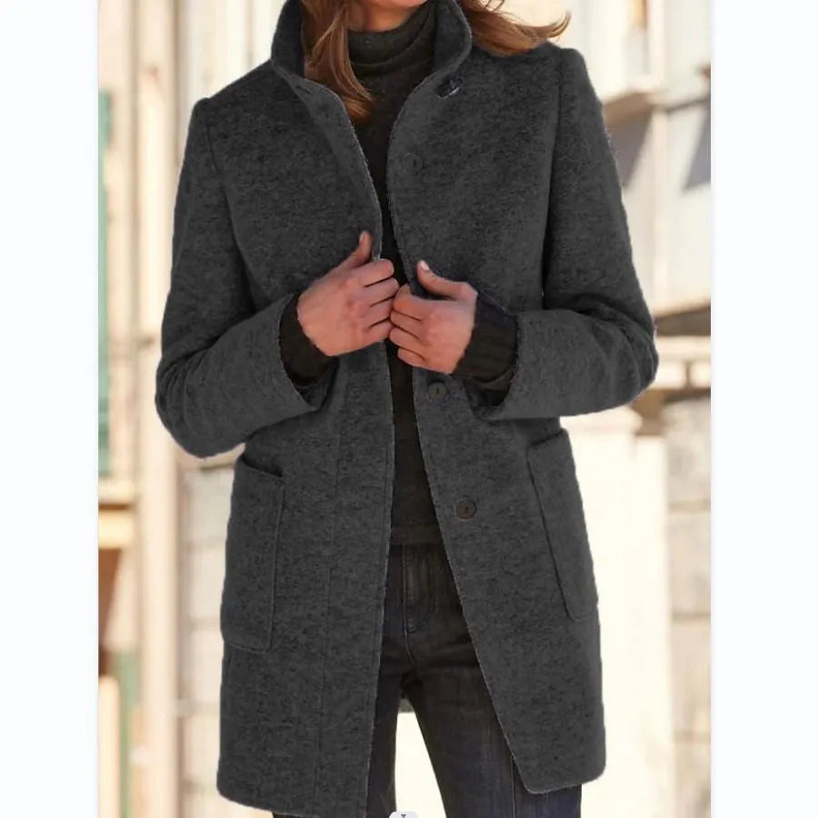Timeless Elegance: Isabella | Fashionable Button Coat