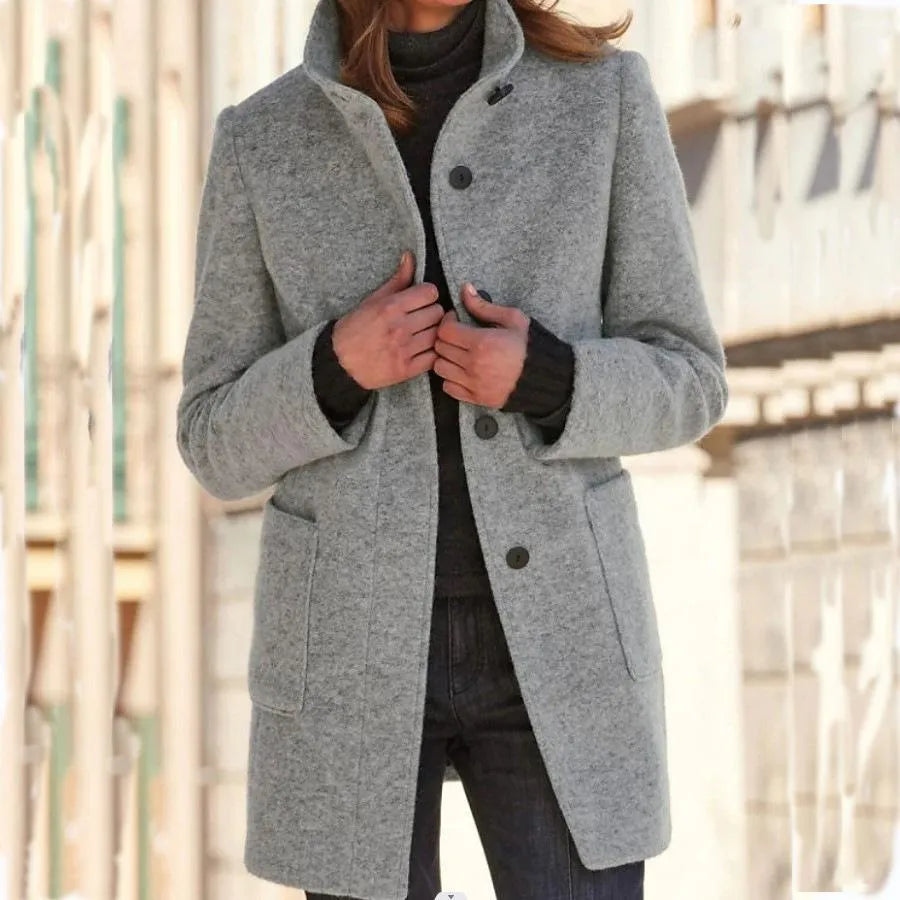 Timeless Elegance: Isabella | Fashionable Button Coat
