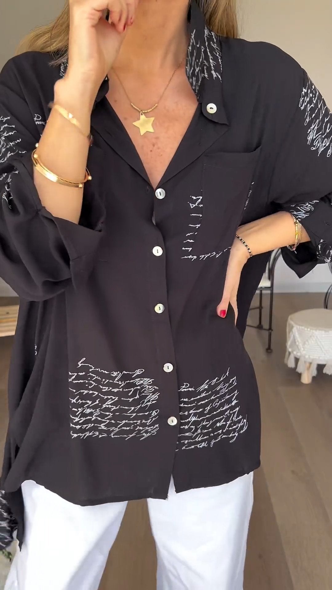 Bella Moda Printed Blouse for Stylish Women