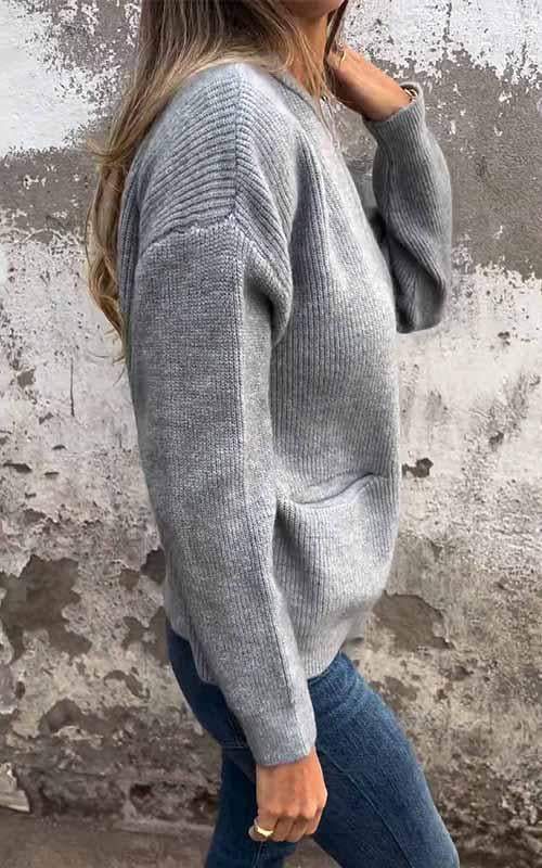 NordicVibe Giacca a Maglia con Cerniera – Gilet Donna Elegante e Confortevole