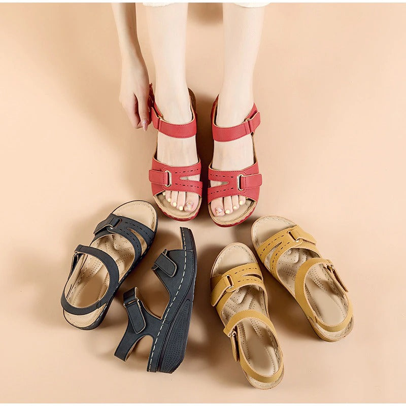 Casual orthopedic wedge heels for women by Velanora