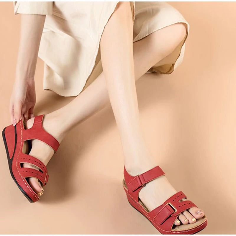 Casual orthopedic wedge heels for women by Velanora