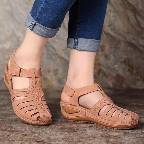 Velanora Comfortable Orthopedic Low Heel Sandals