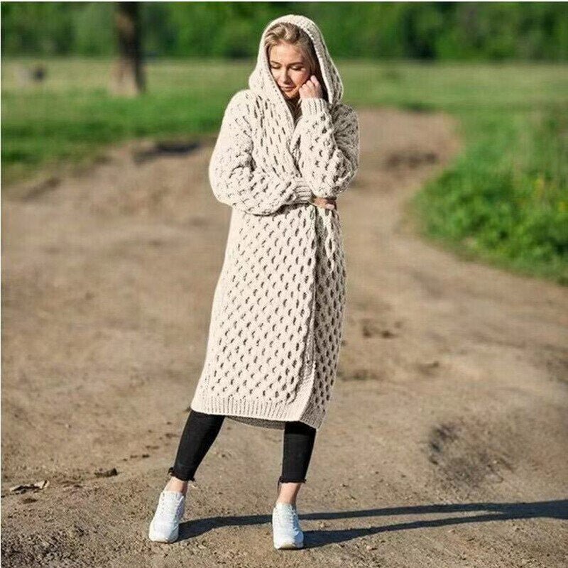 CosyChic Warm Women's Cardigan With Hood