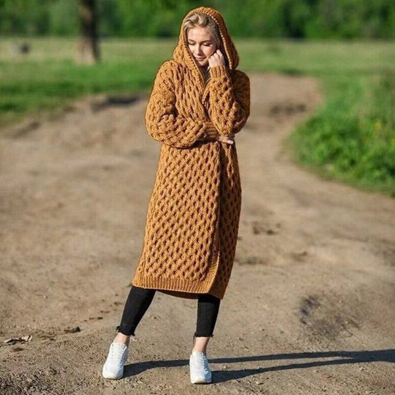 CosyChic Warm Women's Cardigan With Hood