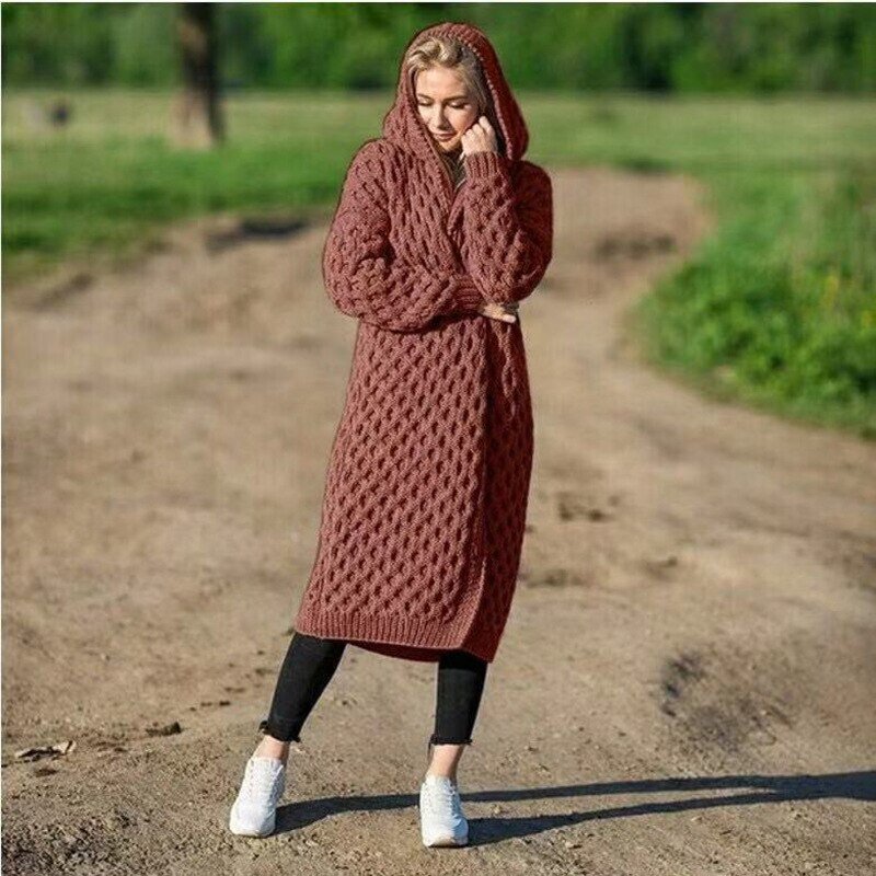 CosyChic Warm Women's Cardigan With Hood