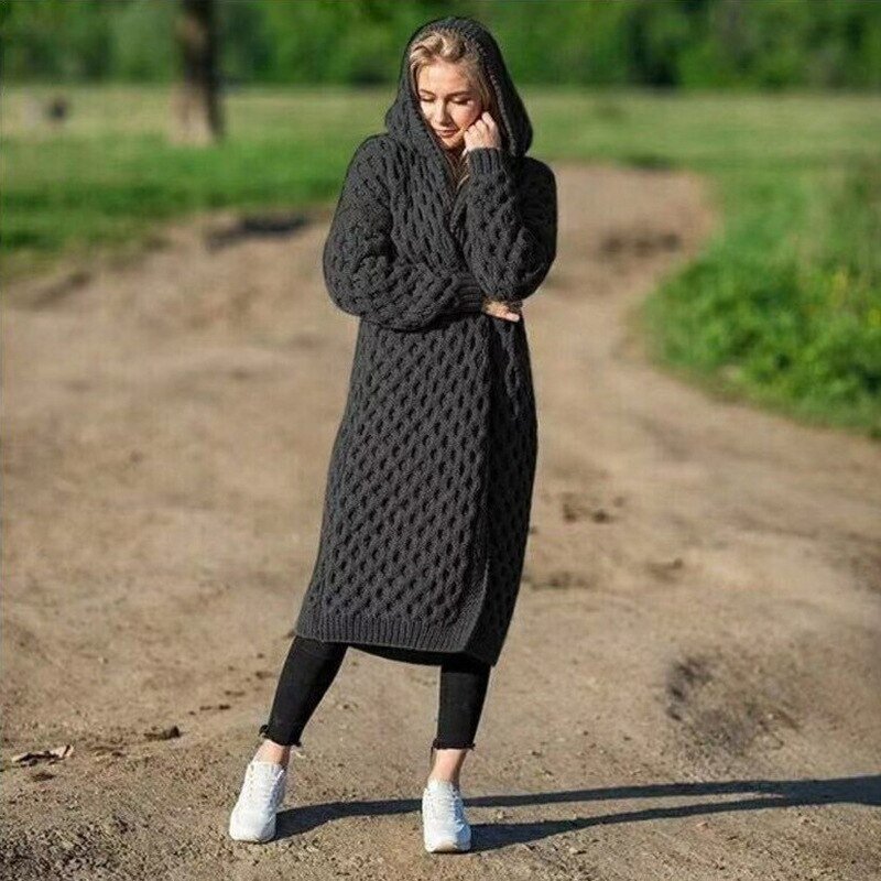 CosyChic Warm Women's Cardigan With Hood