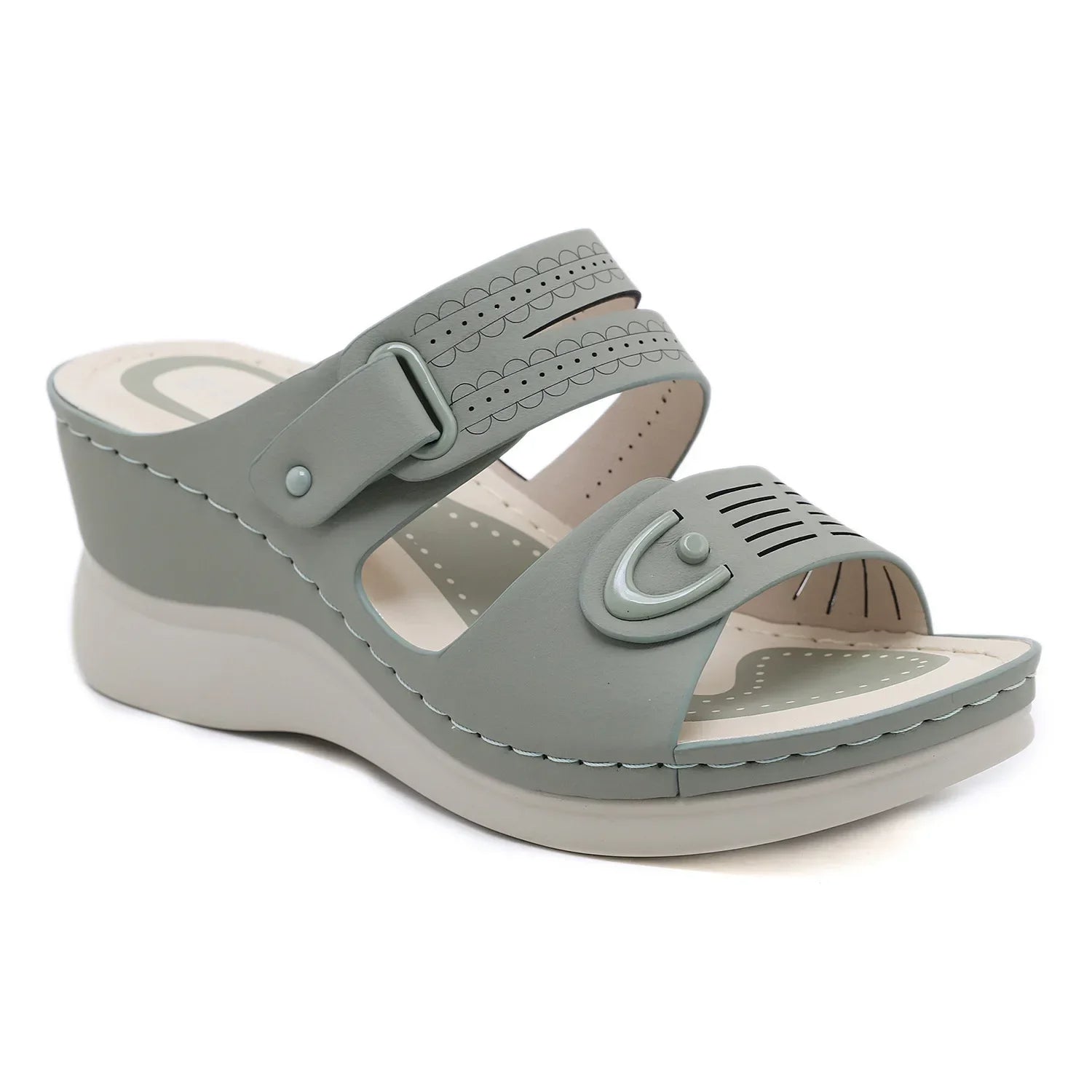 Orthopedic sandal for women in a casual style