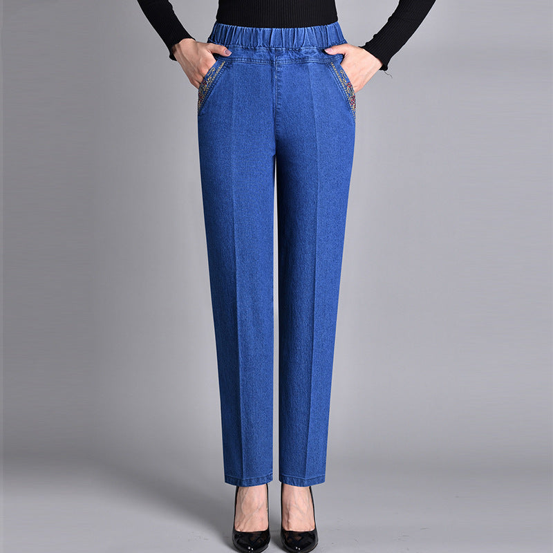 FlexiFit Fashion Jeans mit Seitentaschen und vollständig elastischem Taillenbund
