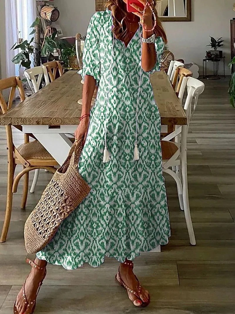 Benthe | Vestito maxi stile bohemien leggero e traspirante