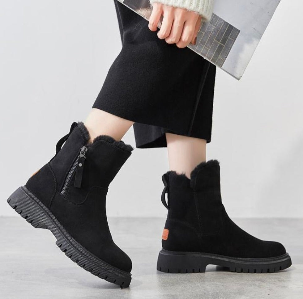 Arctic Stiefel mit Fellfutter – Warme, Wasserdichte und Modische Winterstiefel für Damen