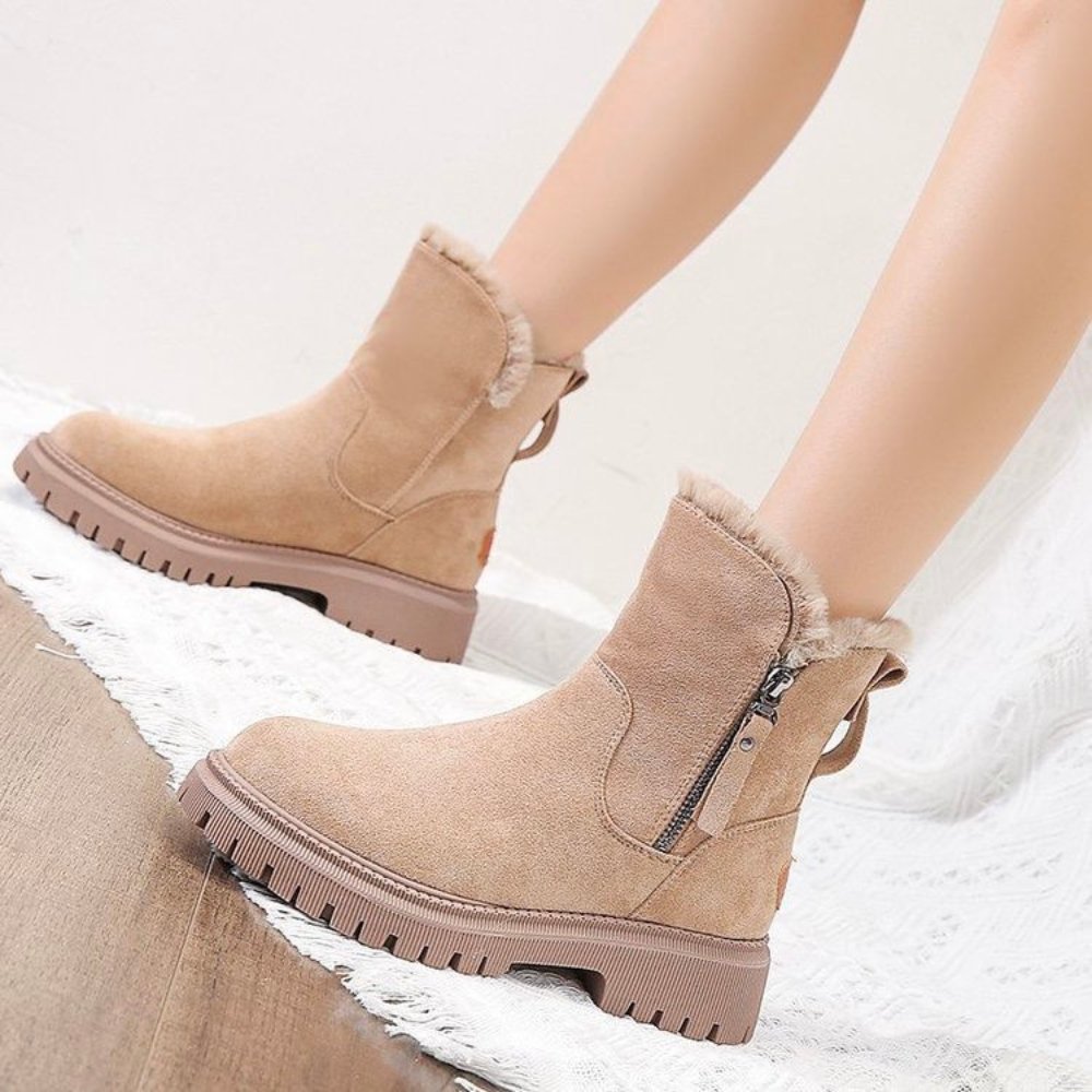 Arctic Stiefel mit Fellfutter – Warme, Wasserdichte und Modische Winterstiefel für Damen
