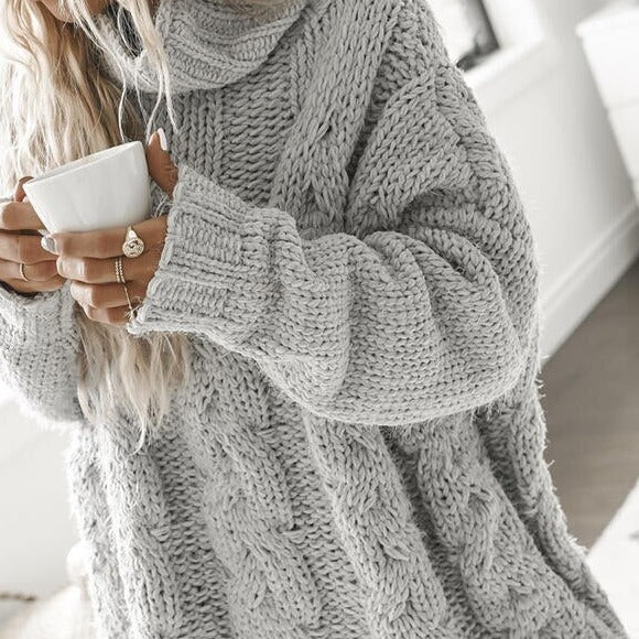 WinterGlans Pullover mit hohem Kragen